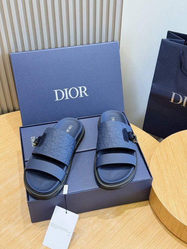 DIOR Aqua 남성 크로스 밴드 슬리퍼 샌들 001-197124