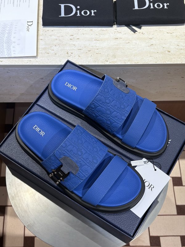 Dior Aqua 남성 크로스 밴드 슬리퍼 샌들 001-197140