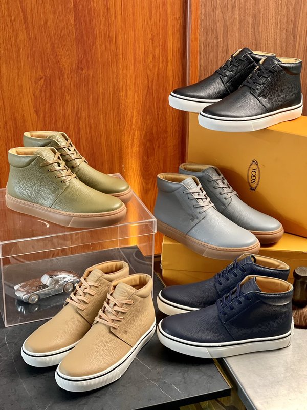 Tod's 나파 가죽 하이톱 운동화 001-197167