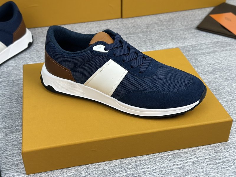 TOD'S 스웨이드 가죽 패브릭 운동화 001-197175