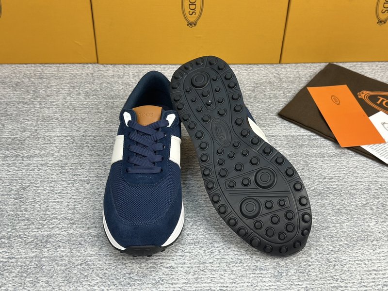 TOD'S 스웨이드 가죽 패브릭 운동화 001-197175