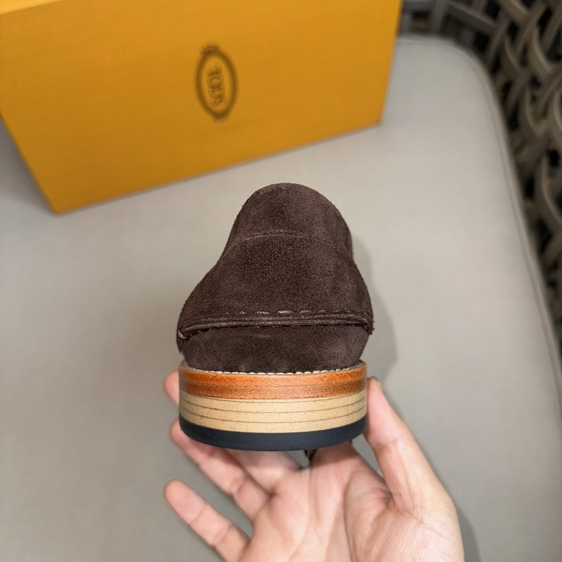 TODS 데비 프릴 캐주얼 구두 스웨이드 가죽 001-197185
