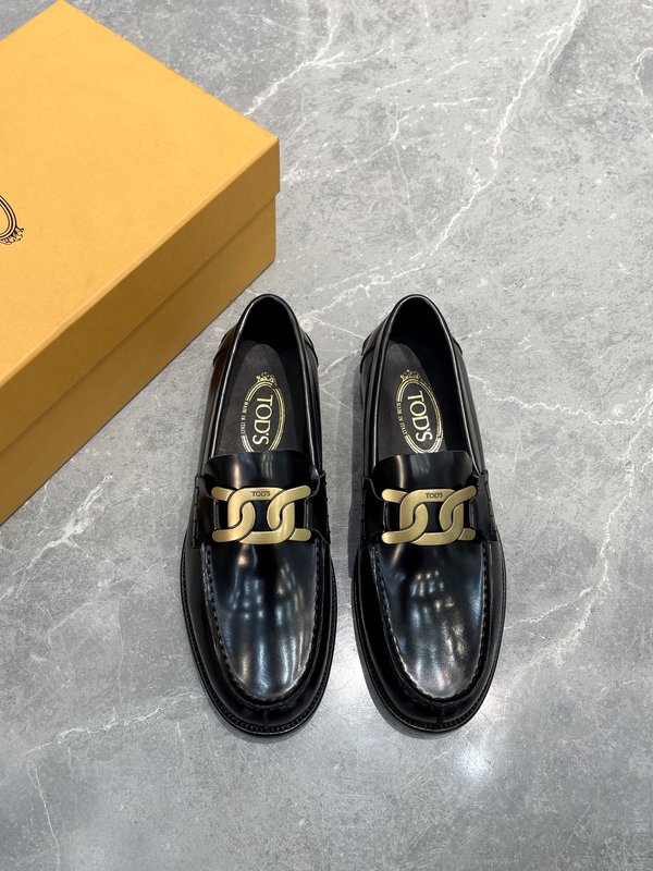 Tods 남성용 오픈에지 소가죽 로퍼 001-197211