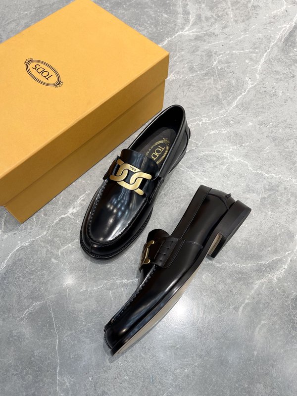 Tods 남성용 오픈에지 소가죽 로퍼 001-197211