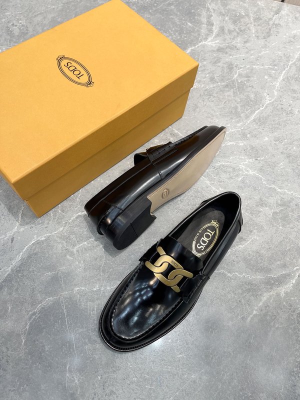 Tods 남성용 오픈에지 소가죽 로퍼 001-197211