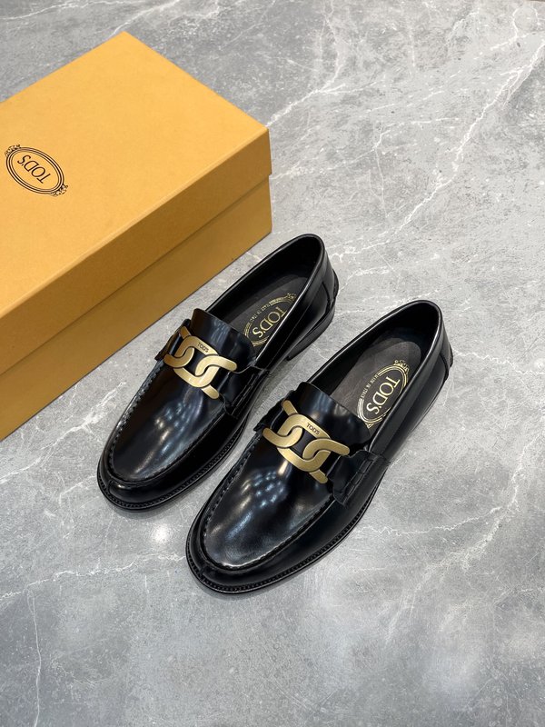 Tods 남성용 오픈에지 소가죽 로퍼 001-197211