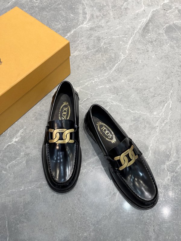 Tods 남성용 오픈에지 소가죽 로퍼 001-197211
