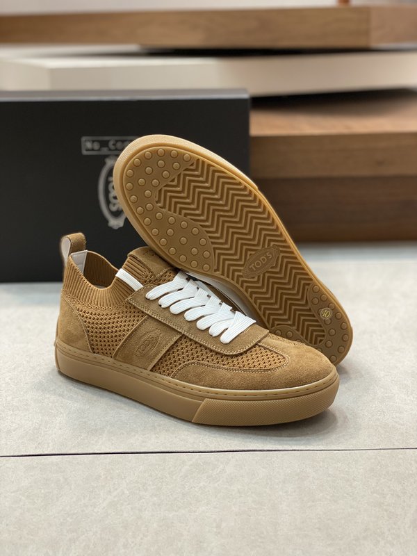 Tods 남성 니트 스플라이싱 운동화 001-197218