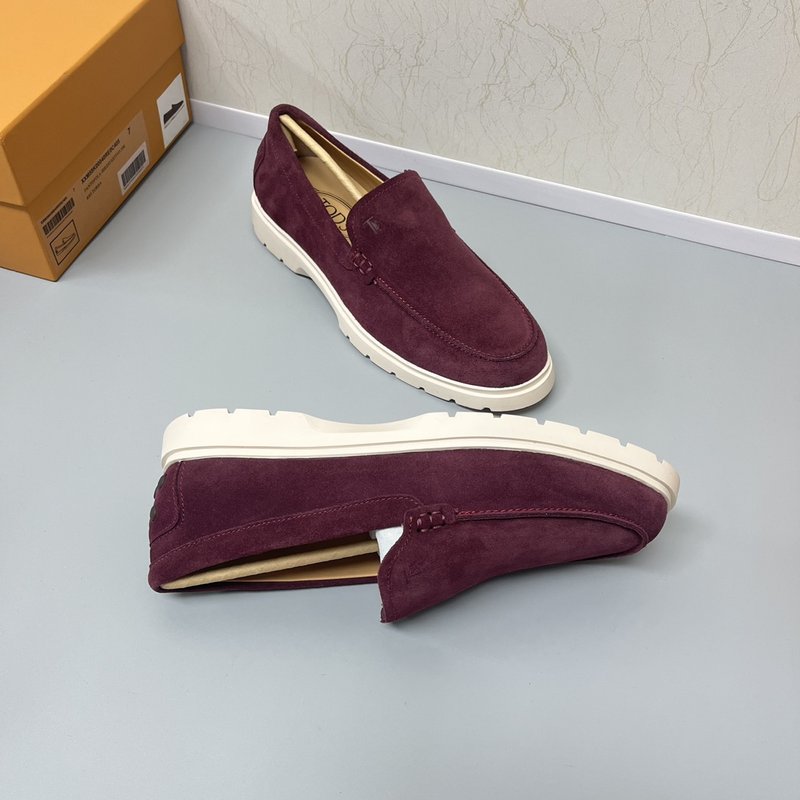 Tods 스웨이드 로퍼 고무 도트 솔 001-197224