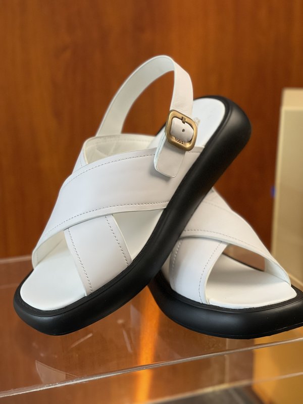 TOD'S 춘하 소가죽 편안한 샌들 슬리퍼 001-197235