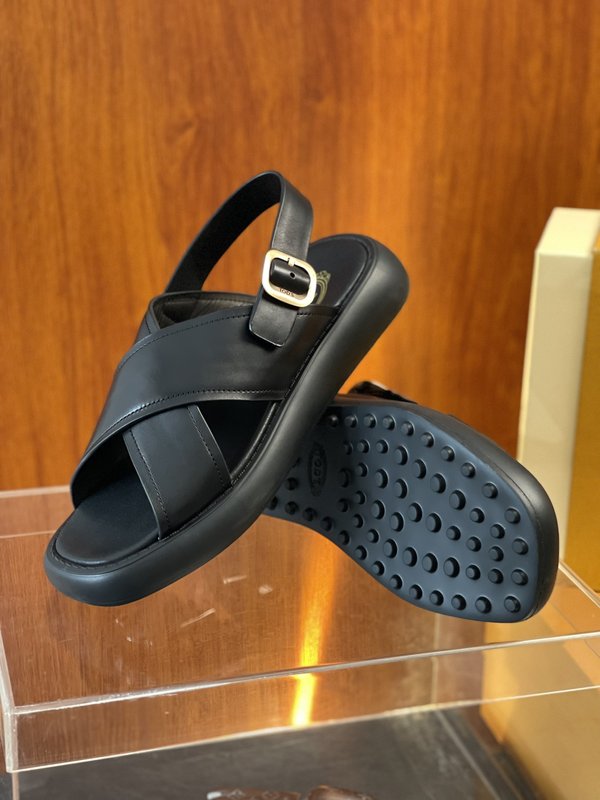 TOD'S 춘하 소가죽 편안한 샌들 슬리퍼 001-197235