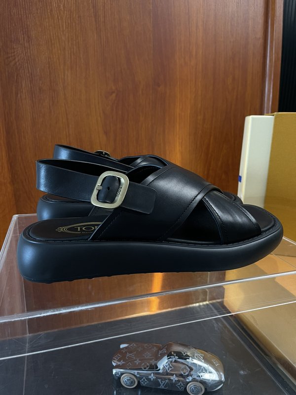 TOD'S 춘하 소가죽 편안한 샌들 슬리퍼 001-197235