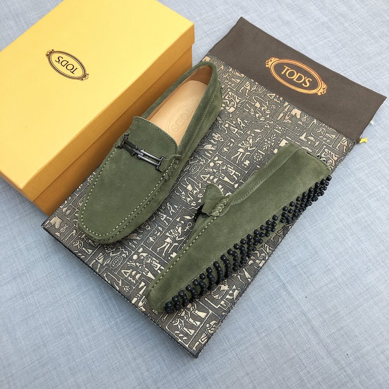 Tods 남성 스웨이드 로퍼 군녹색 001-197245
