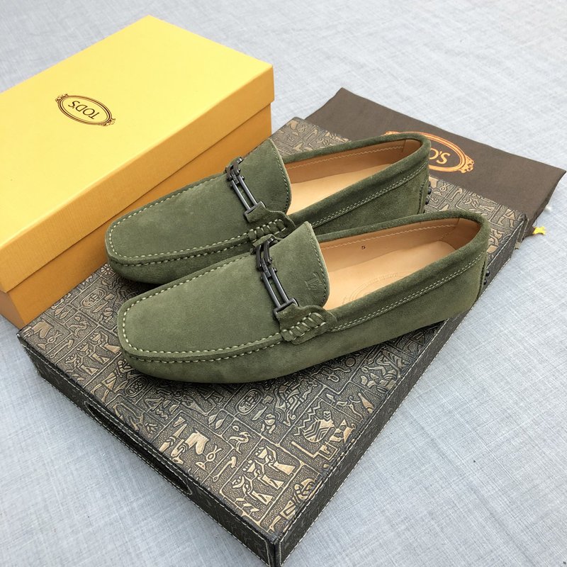 Tods 남성 스웨이드 로퍼 군녹색 001-197245