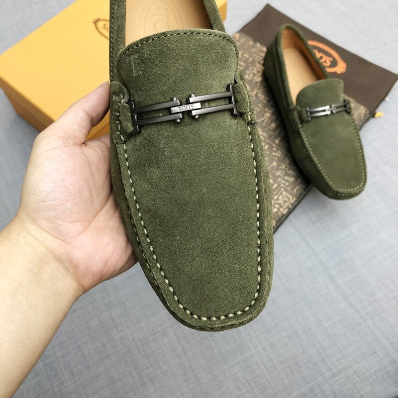 Tods 남성 스웨이드 로퍼 군녹색 001-197245
