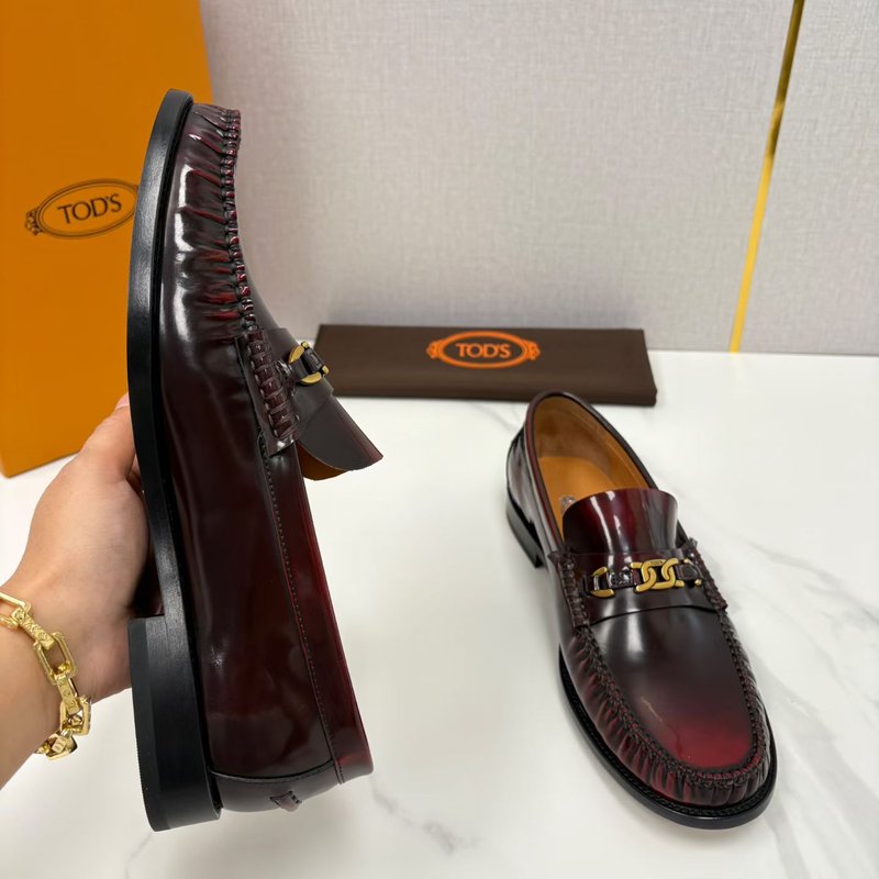 TOD'S 남성 클래식 비즈니스 로퍼 가죽 신발 001-197263