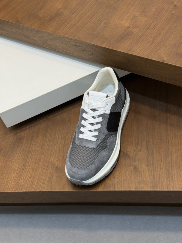 TODS 남성 이탈리아 실크 소 가죽 캐주얼 슈즈 001-197272