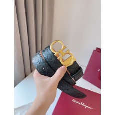 페라가모 Ferragamo 골드 버클 양면 벨트 001-197352