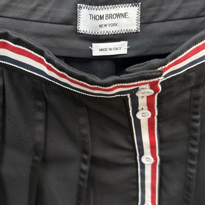 Thom Browne 여성 울 플리츠 스커트 001-197512