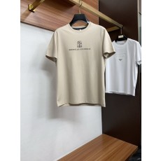 클래식 패션 머서라이즈드 코튼 반팔 티셔츠 001-197784