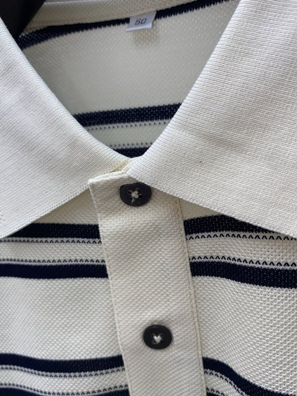 클래식 패션 칼라 스트라이프 폴로 셔츠 반팔 001-197790