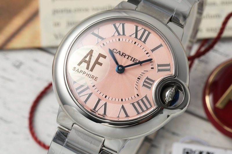까르띠에 발롱블루 33mm 쿼츠 시계 001-198682