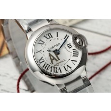 까르띠에 발롱블루 28mm 쿼츠 시계 001-198771