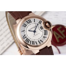 까르띠에 발롱블루 33mm 스테인리스 스틸 시계 001-198815
