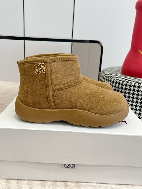 로에베 가을 겨울 양모 일체형 스노우 부츠 001-198867