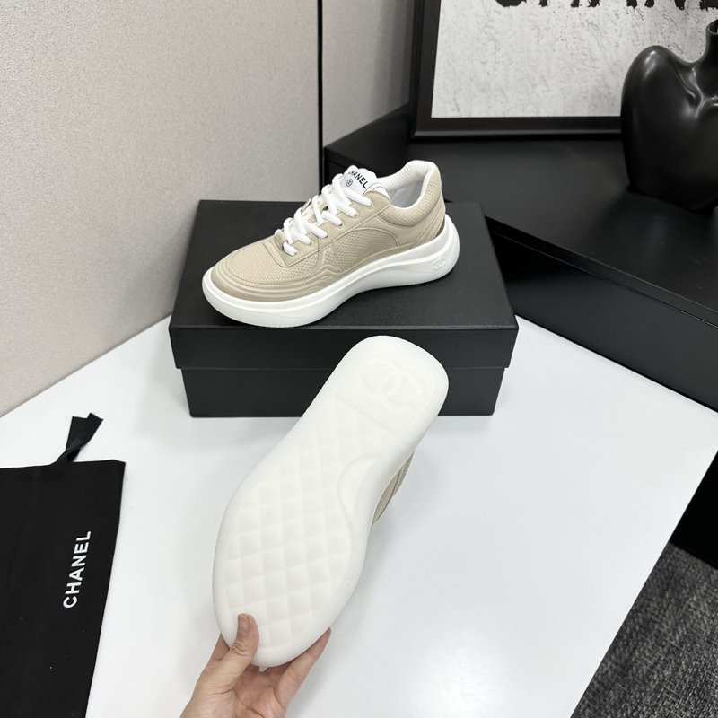 샤넬 실크 소가죽 캐주얼 스니커즈 001-199158