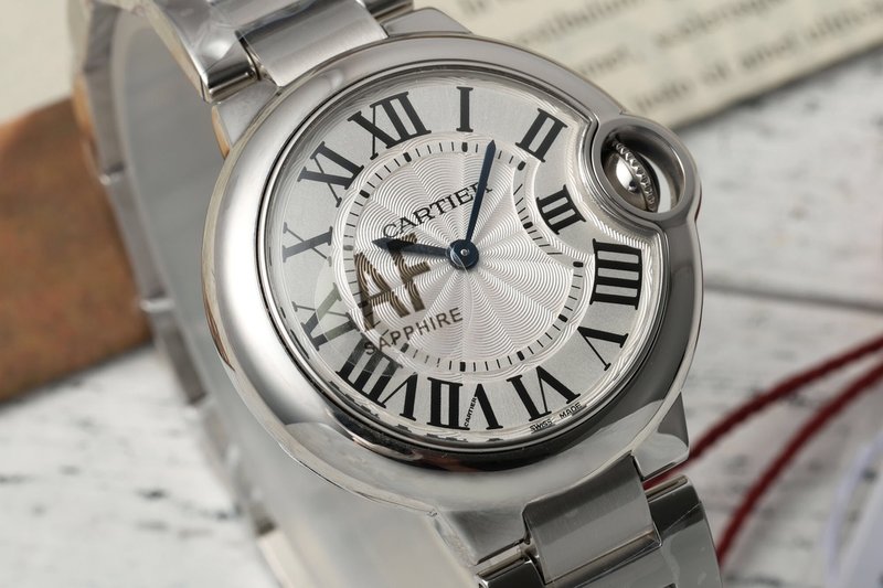 까르띠에 발롱블루 33mm 쿼츠 시계 001-199955