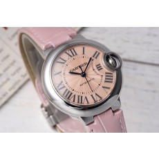 까르띠에 발롱 블루 33mm 스테인리스 스틸 시계 001-200087