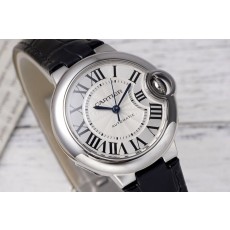까르띠에 발롱블루 33mm 스테인리스 스틸 시계 001-200088