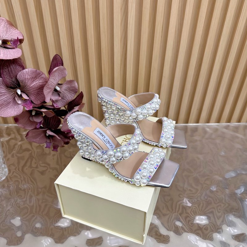 지미추 이브닝 하이힐 샌들 다이아몬드 포인트 토 001-200514