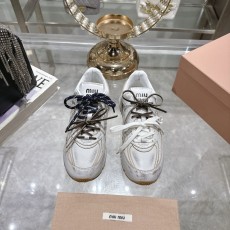 미우미우 빈티지 distressed 두꺼운 밑창 캐주얼 001-200785