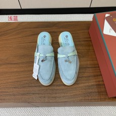 로로피아나 스톤 무늬 컬러 블록 토 샌들 001-200973