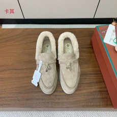 로로 피아나 양모 칼라 로퍼 슈즈 001-200982