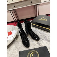 크리스찬 루부탱 레오파드 프린트 앵클부츠 001-201377