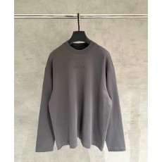 발렌시아가 로고 자수 긴팔 티셔츠 001-201879