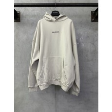 발렌시아가 로고 자수 후드 티셔츠 001-201907