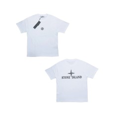 스톤아일랜드 로고 심플 반팔 티셔츠 001-201946
