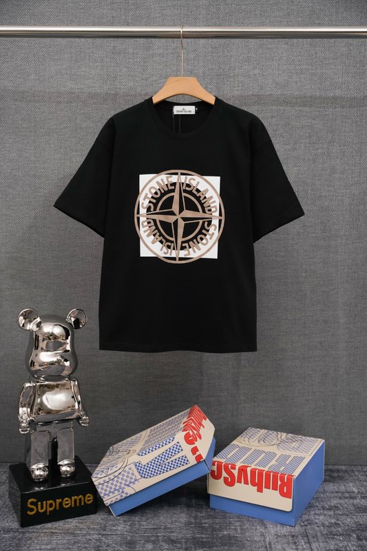 스톤아일랜드 기본형 중량감 순면 반팔 티셔츠 001-202043