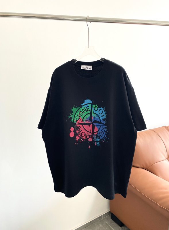 스톤아일랜드 콜라보 스플래시 디자인 반팔 티셔츠 001-202085