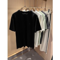 제냐 남성 봄여름 순면 자수 반팔 티셔츠 001-202193