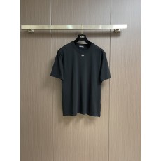 제냐 라운드넥 반팔 티셔츠 스키맵 프린팅 001-202224