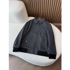 Kiton 가을 겨울 헤링본 텍스처 비즈니스 캐주얼 자 001-202258
