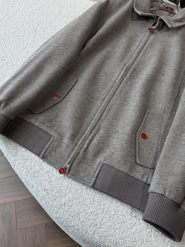 Kiton 가을 겨울 턱도리 헤링본 비즈니스 캐주얼 자 001-202259