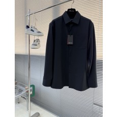 Kiton 남성 텐셀 코튼 칼라 롱슬리브 셔츠 001-202263