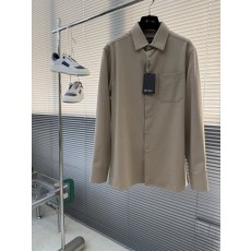 Kiton 남성 텐셀 코튼 라펠 긴팔 셔츠 001-202264