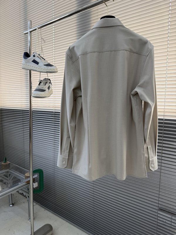 Kiton 남성 텐셀 코튼 라펠 긴팔 셔츠 001-202266